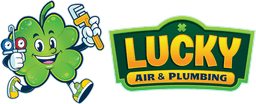 Lucky Air and plumbing company logo